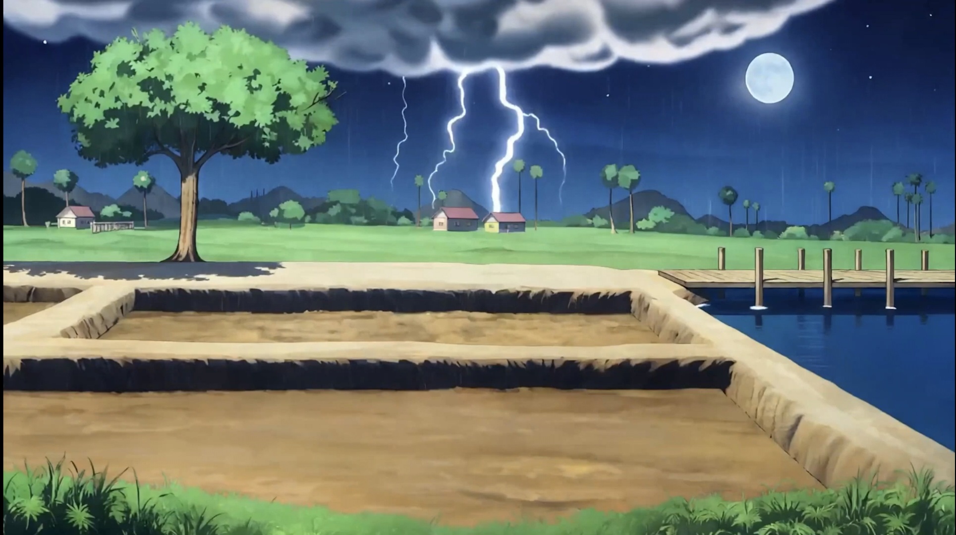 Dramatic 2D Background Scene